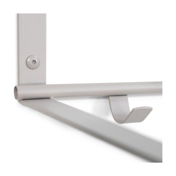 Smeđe-siva metalna zidna vješalica s policom 100 cm Rex – Spinder Design-image-3
