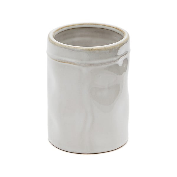 Krem keramička čaša za četkice za zube Savel – Kave Home