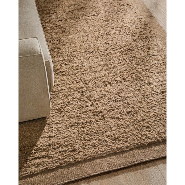 Bež ručno rađen vunen tepih 200x300 cm Marely – Kave Home-image-2