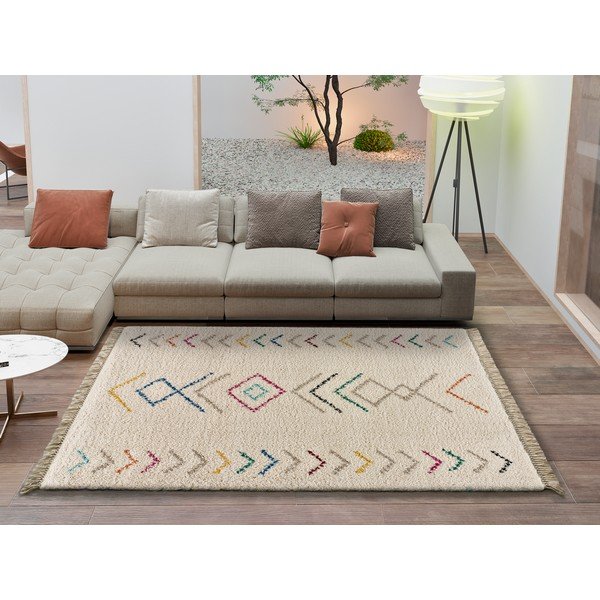 Krem bijeli tepih Universal Ziri White, 133 x 190 cm-image-1