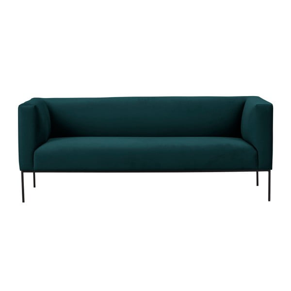 Petrolej plava baršunasta sofa Windsor & Co Sofas Neptune, 195 cm
