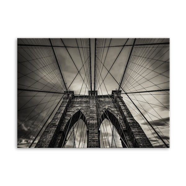 Slika Styler Canvas Silver Brooklyn, 85 x 113 cm