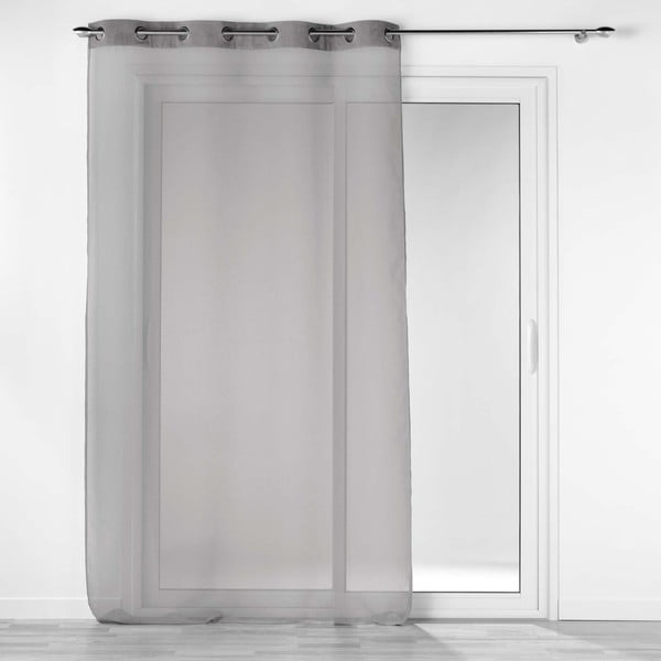 Siva prozirna zavjesa 140x240 cm Casual – douceur d'intérieur