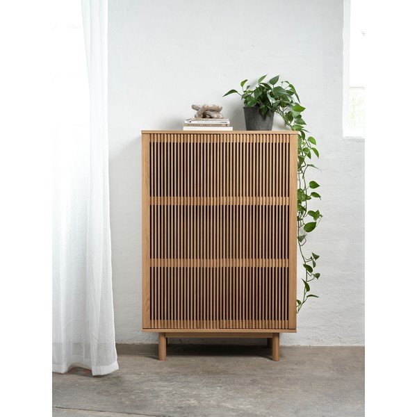 Ormarić u dekoru hrasta u prirodnoj boji 95x140 cm Tiber – Unique Furniture-image-1