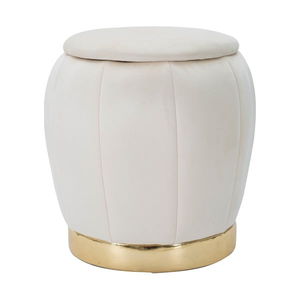 Krem baršunast tabure Paris – Mauro Ferretti