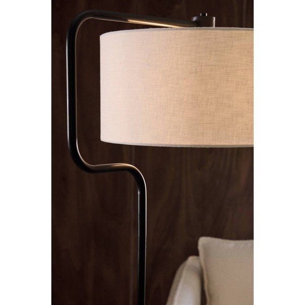 Crna/krem tekstilna stojeća svjetiljka (visina 160 cm) Josho – Ellos Home-image-3
