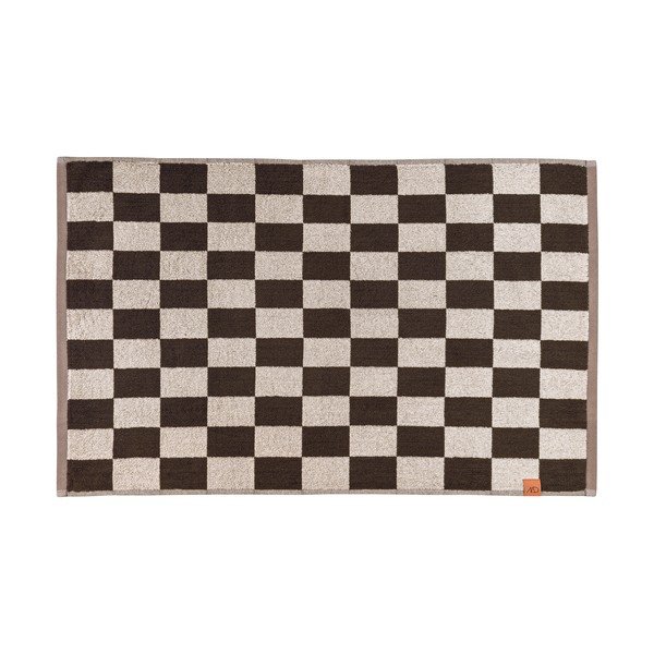 Smeđa kupaonska prostirka od organskog pamuka 50x80 cm Retro – Mette Ditmer Denmark