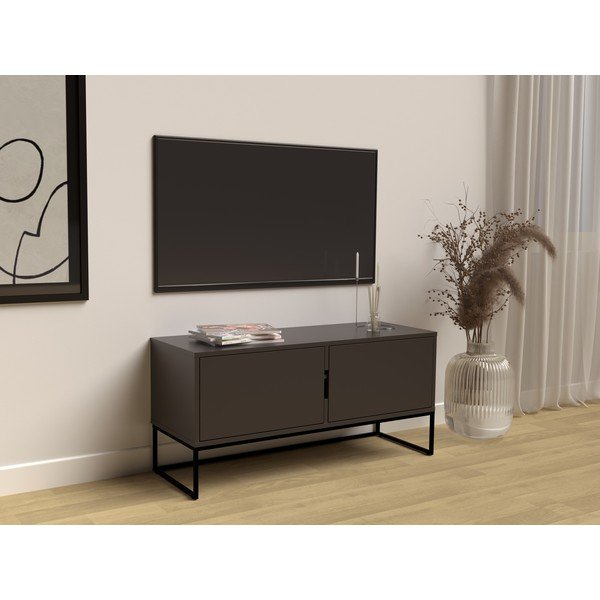 Crna TV komoda s metalnim nogama Tenzo Lipp-image-1