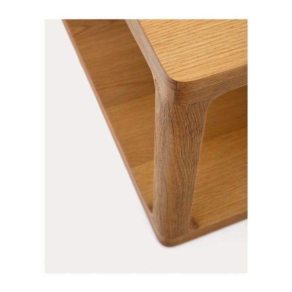 Stolić za kavu u dekoru hrasta u prirodnoj boji 65x140 cm Maymai – Kave Home-image-4