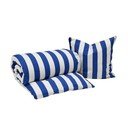 Bijela/plava pamučna posteljina za krevet za jednu osobu 140x200 cm Shima – OYOY Living Design