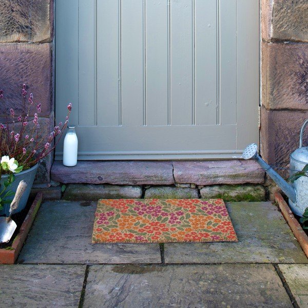 Otirač od kokosovih vlakana 40x60 cm Floral – Artsy Doormats-image-4