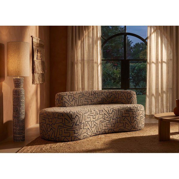 Bež sofa od bouclé tkanine 176 cm Nairobi – Mauro Ferretti-image-1