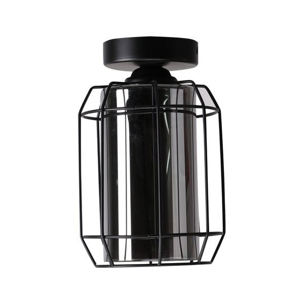 Crna stropna svjetiljka sa staklenim sjenilom ø 15 cm Jonera - Candellux Lighting