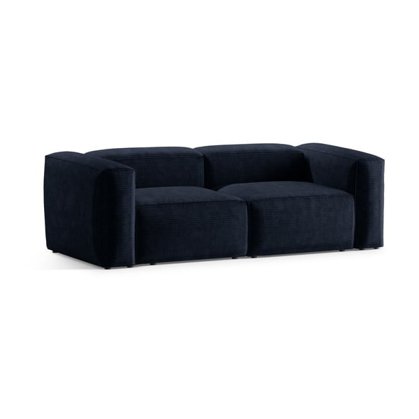 Tamno plava sofa od samta 224 cm Bergamo – Cosmopolitan Design-image-2