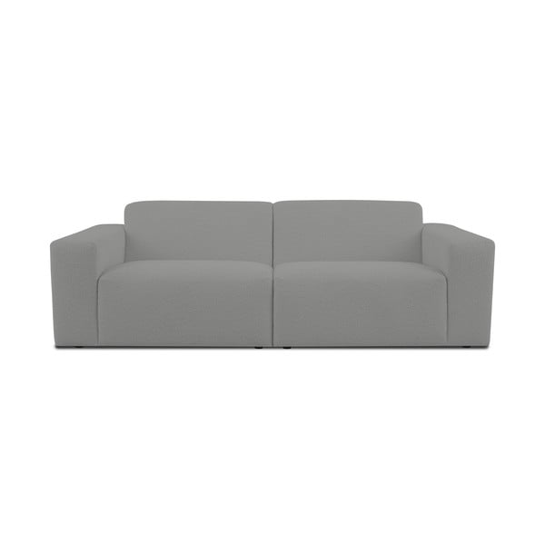 Siva sofa od bouclé tkanine 228 cm Roxy – Scandic