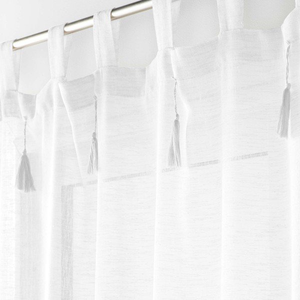 Bijela prozirna zavjesa 140x240 cm Dalila – douceur d'intérieur-image-1