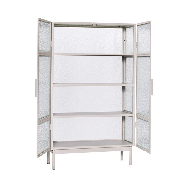 Bijela metalna vitrina 92x151 cm Plex – Hübsch-image-3