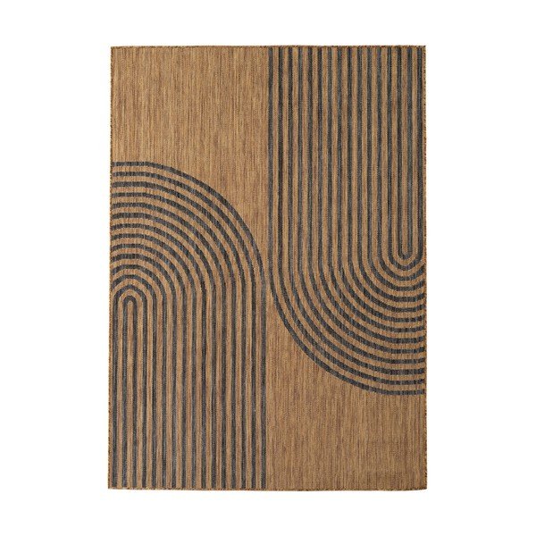 Crni/smeđi unutarnji i vanjski tepih 120x170 cm Mira 1453 – Ayyildiz Carpets