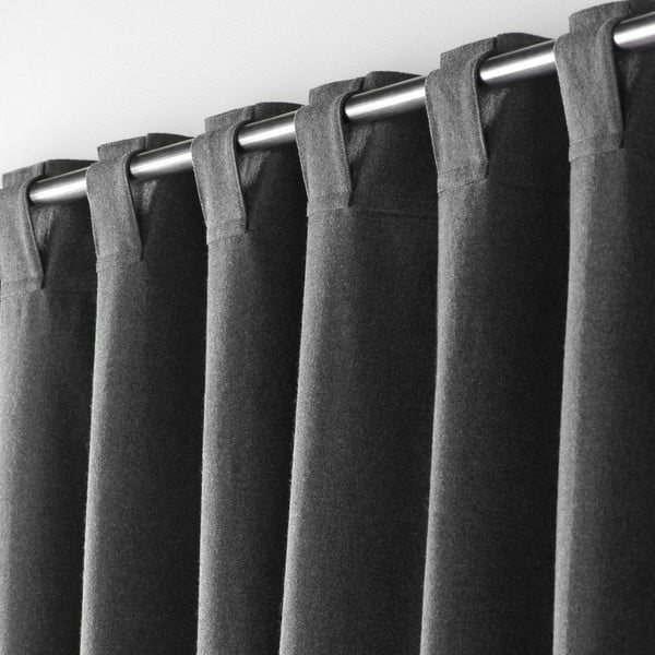 Antracitno siva zavjesa 140x240 cm Mistraline – douceur d'intérieur-image-2