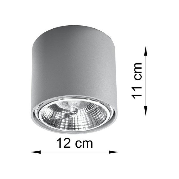 Siva stropna svjetiljka Sollux Luigi-image-2