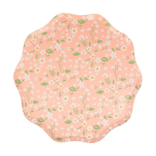 Papirnati jednokratni tanjuri u setu 12 kom Ditsy – Meri Meri-image-3