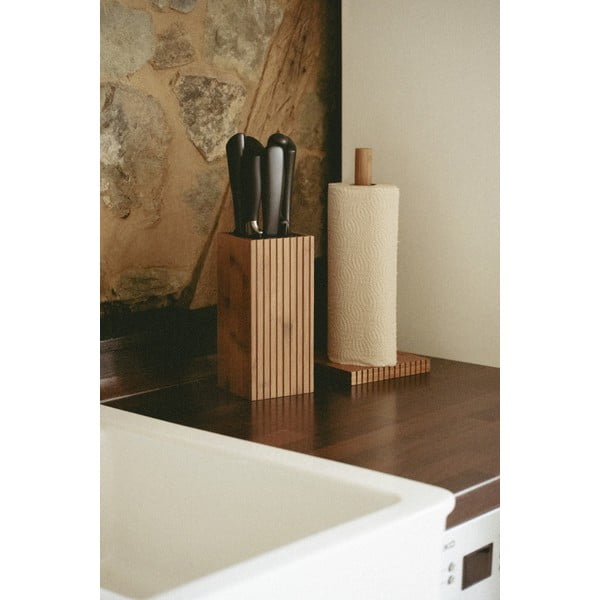 Držač za papirnate ručnike od bambusa u prirodnoj boji Mera – Wenko-image-1
