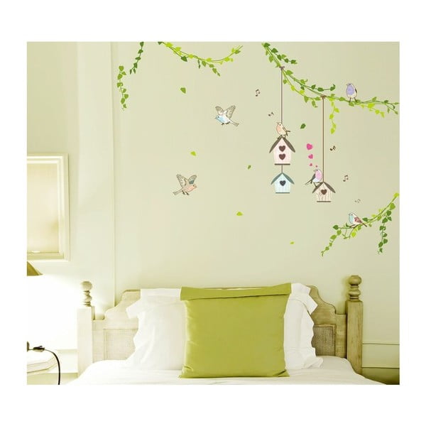 Set zidnih naljepnica Ambiance Birds cages in the Forest-image-4