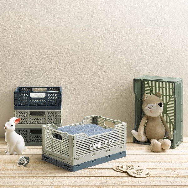 Mentol zelena plastična kutija za pohranu 21x14.5x8 cm – Homéa-image-1