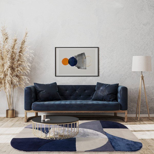 Tamno plavi vuneni tepih 160x230 cm Indigo – Asiatic Carpets-image-1