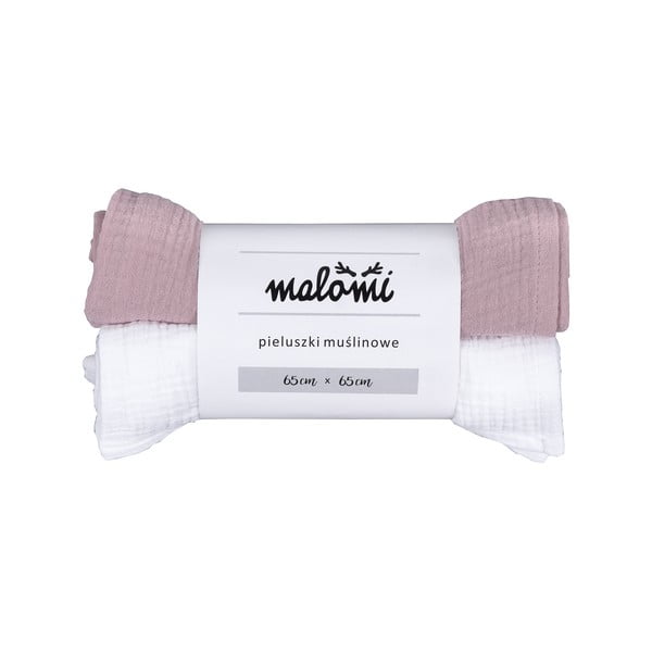 Pelene u setu 2 kom od muslina Muslin – Malomi Kids