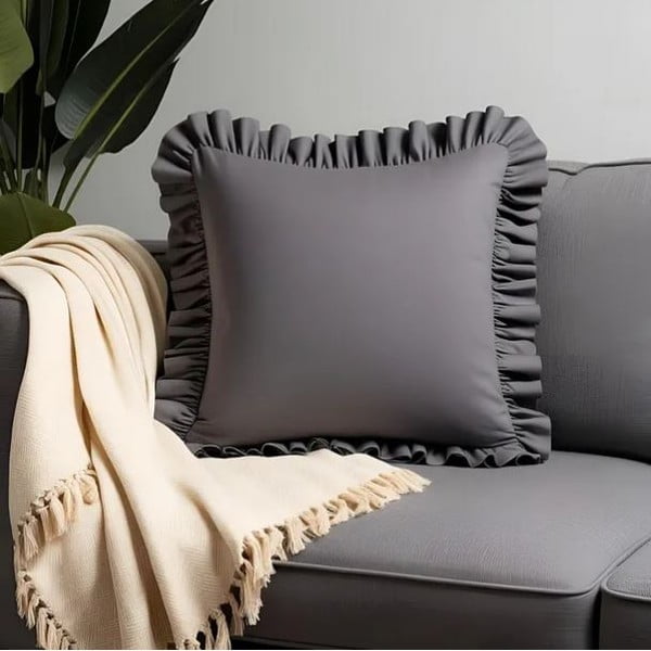 Ukrasna jastučnica od mješavine pamuka 40x40 cm Ruffled – Mila Home-image-3