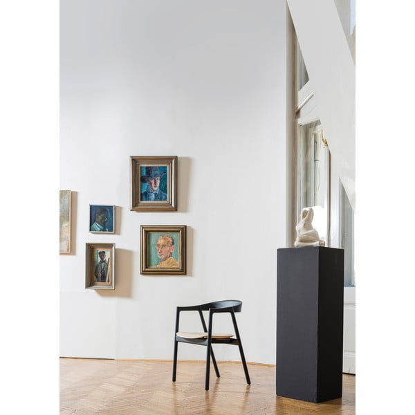 Crna stolica od hrastovine Gazzda Muna-image-1