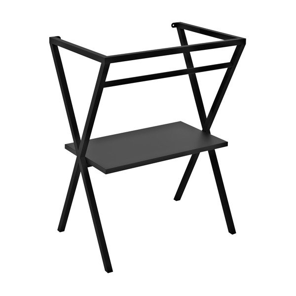 Crno postolje ispod umivaonika 56,5x72 cm Ferro – Sapho