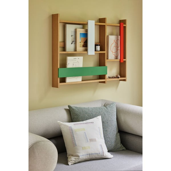 Polica s više razina u dekoru hrasta u prirodnoj boji 110 cm Arki – Hübsch-image-1