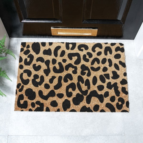 Otirač od kokosovih vlakana 40x60 cm Leopard – Artsy Doormats-image-2