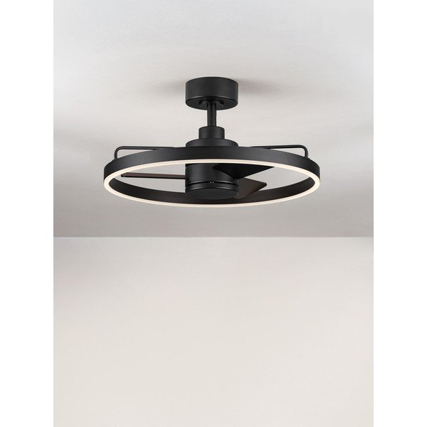 Mat crna metalna LED stropna svjetiljka s mogućnosti zatamnjivanja Lunair – Nova Luce-image-4