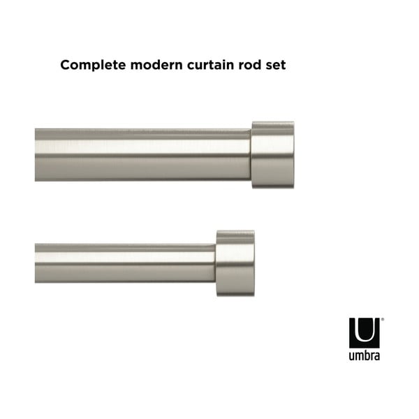 Čelična produžna dvostruka karniša 305 - 457 cm Cappa - Umbra-image-4
