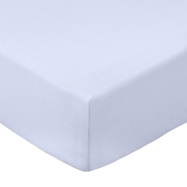 Plahta s gumom od pamučnog perkala u boji lavande 150x200 cm Cotton Percale – Bianca