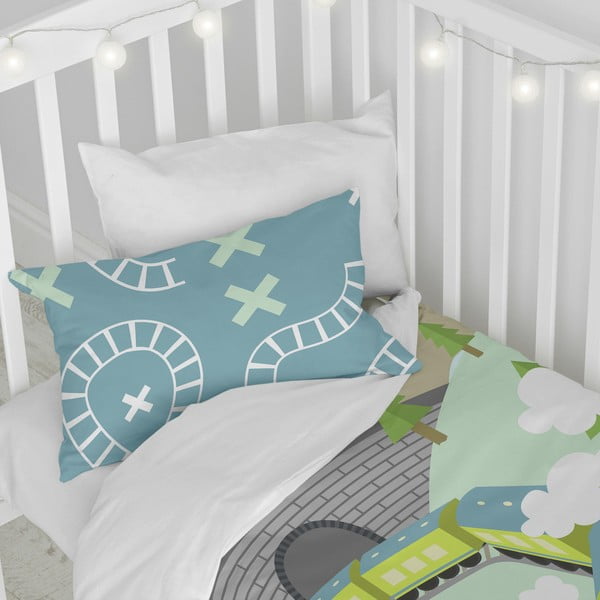 Dječija posteljina od čistog pamuka Happynois Train, 115 x 145 cm-image-3