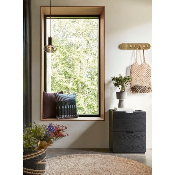 Set od 2 crno-bež keramičke tegle za cvijeće Hübsch Pot-image-1