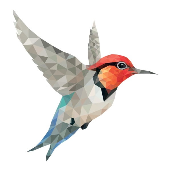 Naljepnica Ambiance Origami Colibri-image-1