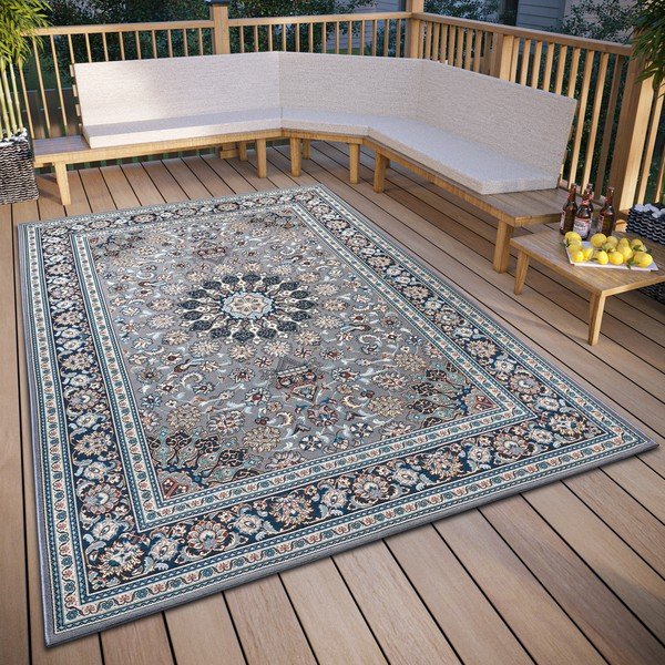 Plavi vanjski tepih 200x285 cm Kadi - Hanse Home-image-1