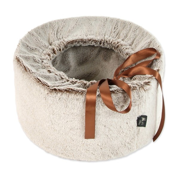Svjetlo smeđi krevet za mačke ø 40 cm Magic Cat  – Plaček Pet Products