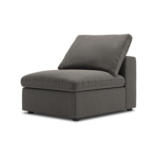 Tamnosmeđi srednji dio modularne sofe od samta Windsor & Co Sofas Galaxy-image-2