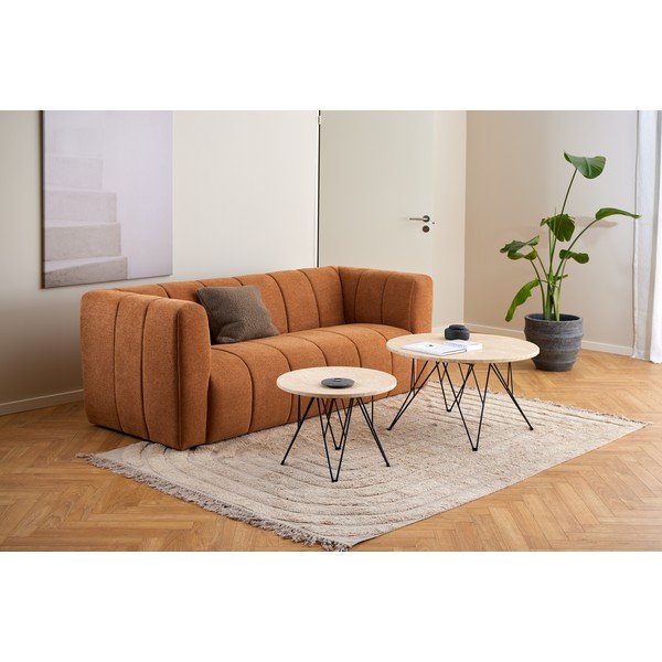 Okrugao pomoćni stol s pločom stola u mramornom dekoru ø 55 cm Prunus – Actona-image-3