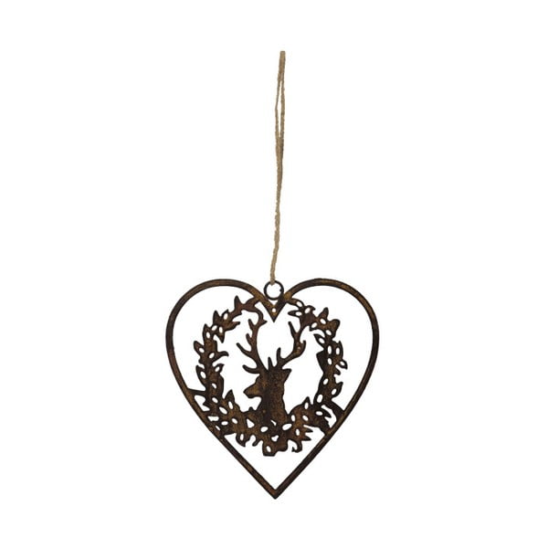 Viseći ukras u obliku srca Antic Line Deer