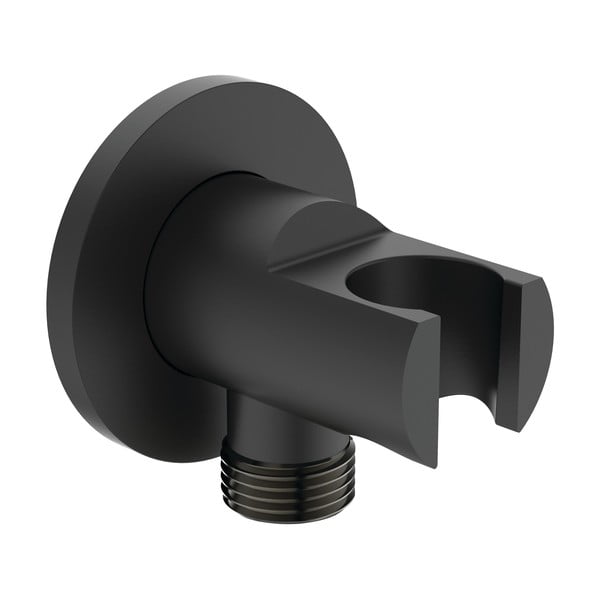 Mat crni metalni držač za tuš glavu Silk Black – Ideal Standard