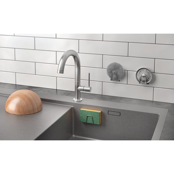 Metalni držač za spužvu s postavljanjem bez bušenja – Metaltex-image-2