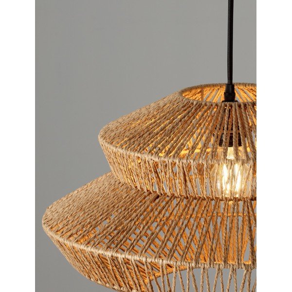 Viseća svjetiljka od užeta u prirodnoj boji ø 50 cm Nua – Nova Luce-image-4