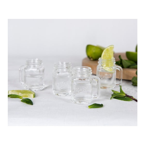 Set od 4 staklenke Rex London Mason Jar-image-3